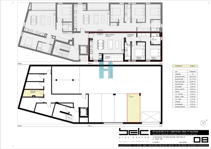 Apartamento T2 para Venda em Estômbar e Parchal Planta 1