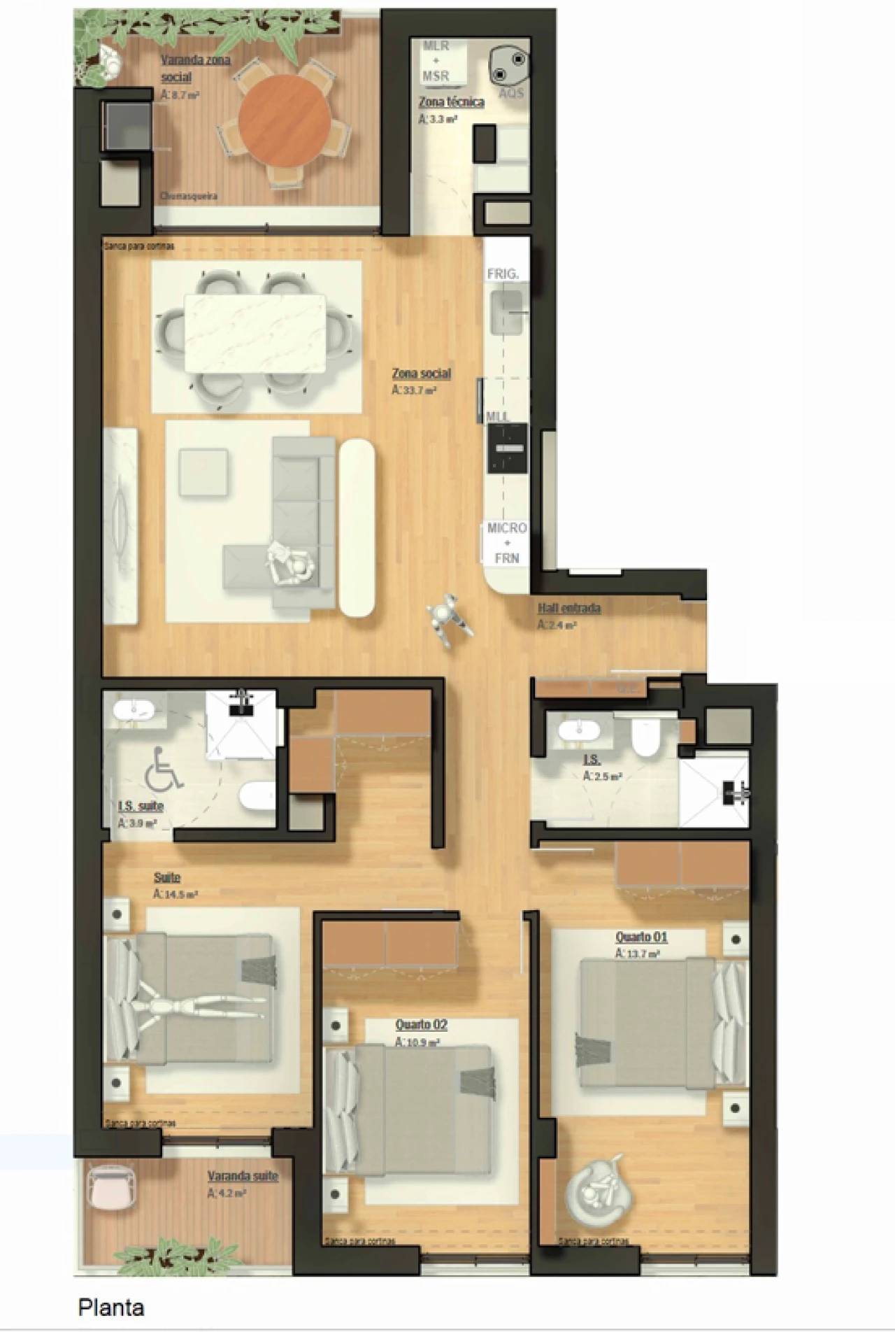 Apartamento T3 para Venda em Fânzeres e São Pedro da Cova Foto 5
