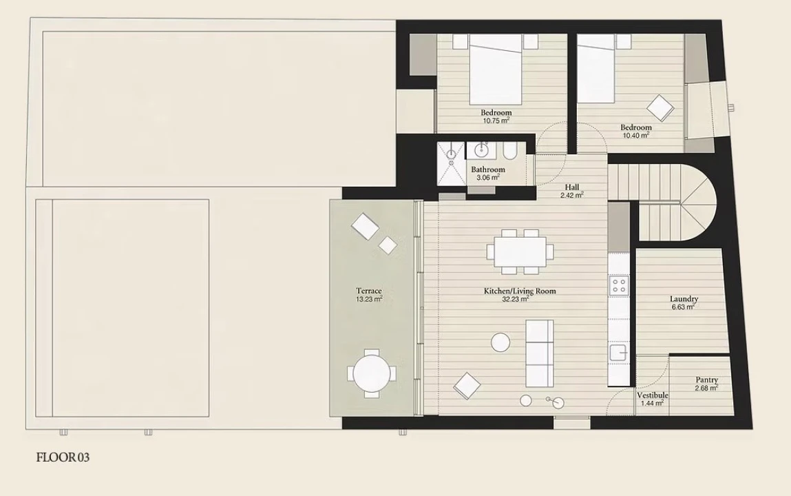 Apartamento T3 para Venda em Campo de Ourique Planta 2