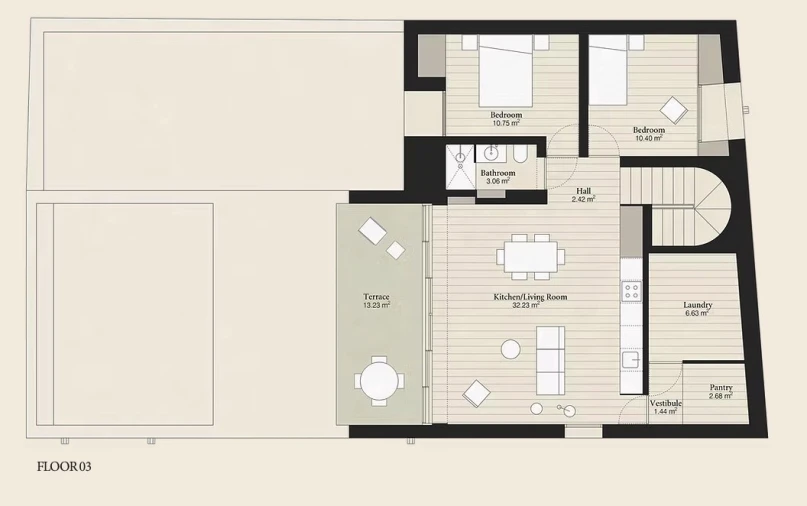 Apartamento T3 para Venda em Campo de Ourique Planta 2