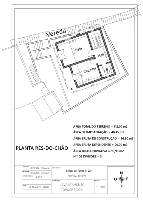Moradia T2 para Venda em Ribeira Brava