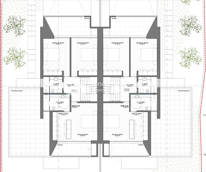Moradia T3 para Venda em Campo e Tamel (São Pedro Fins) Planta 2