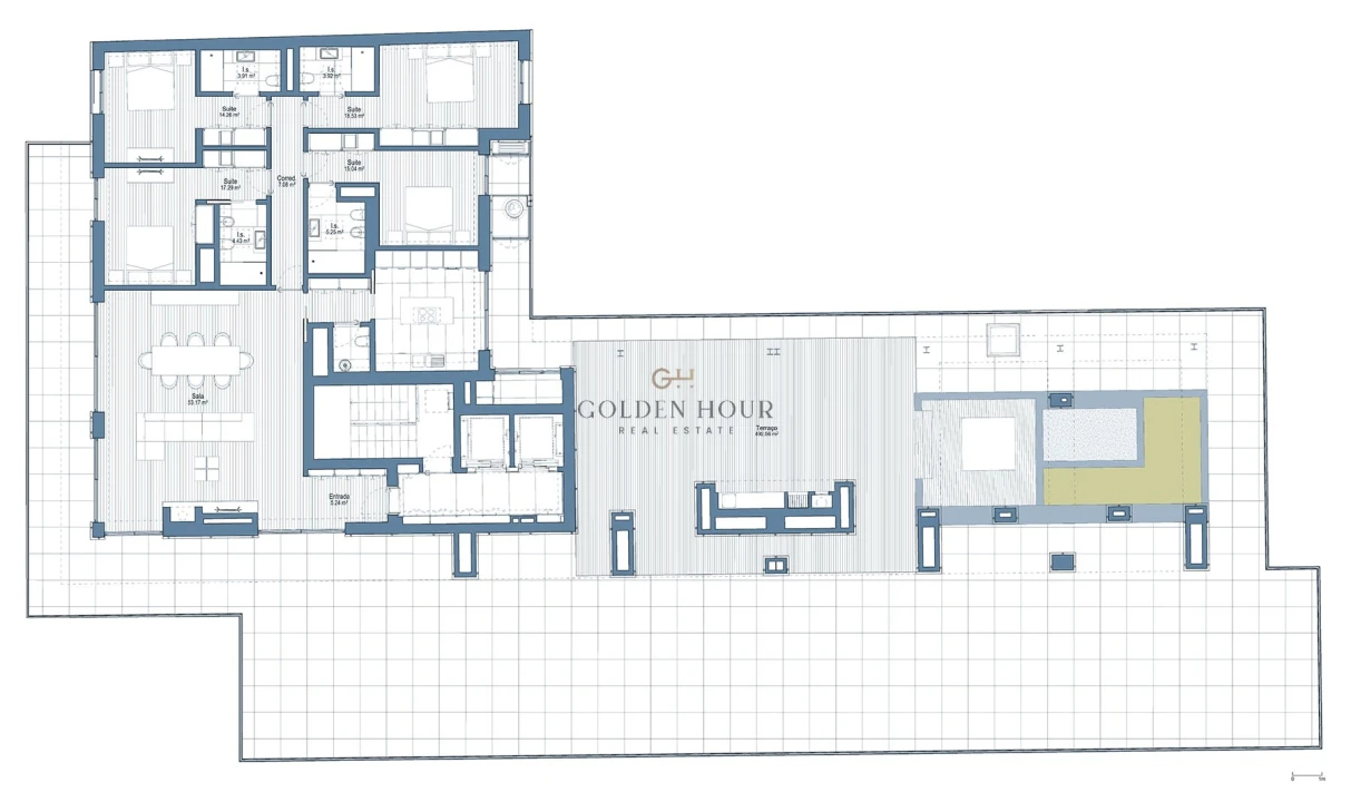 Apartamento T4 para Venda em Mafamude e Vilar do Paraíso Planta 2