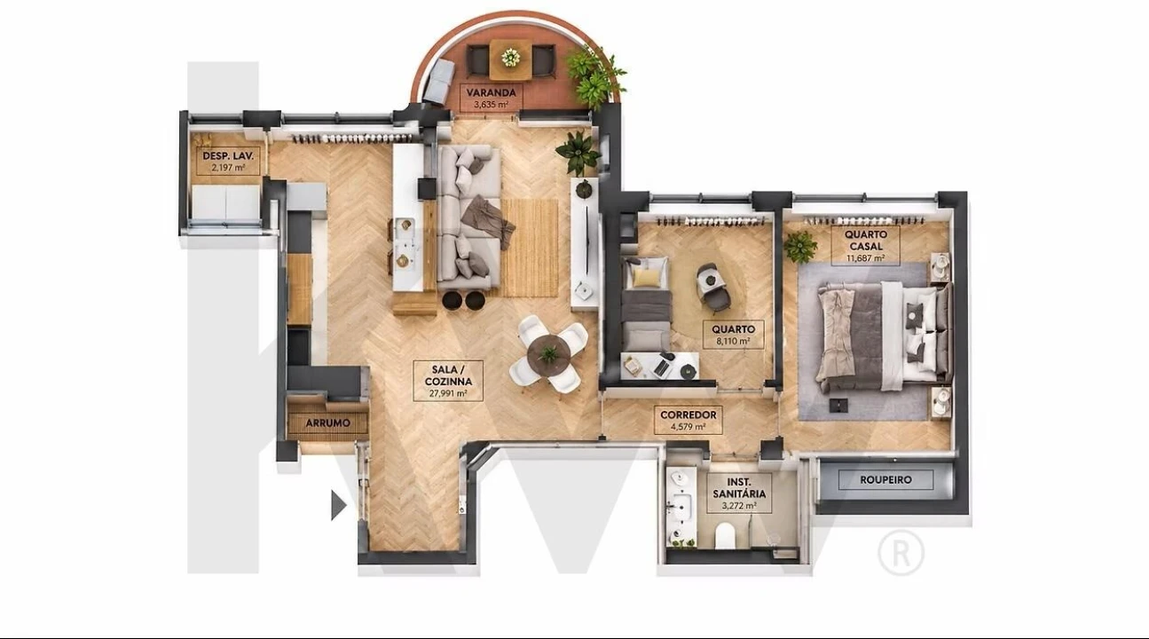 Apartamento T2 para Venda em Santo Antonio dos Olivais Foto 1