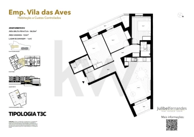 Apartamento T3 para Venda em Vila das Aves