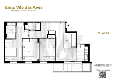 Apartamento T3 para Venda em Vila das Aves