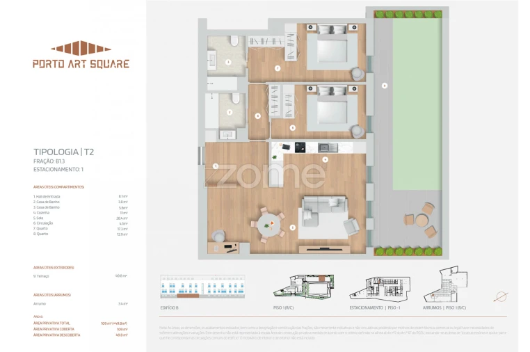 Apartamento T2 para Venda em Cedofeita, Santo Ildefonso, Sé, Miragaia, São Nicolau e Vitória Foto 3