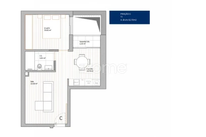 Apartamento T1 para Venda em Glória e Vera Cruz