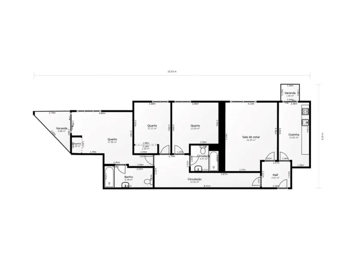 Apartamento T3 para Venda em Ermesinde Foto 30