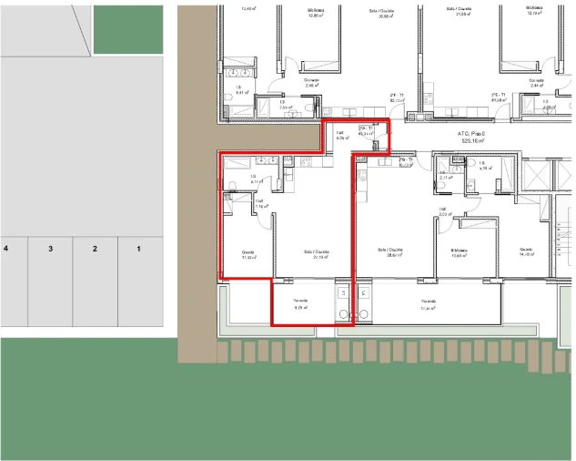 Apartamento T1 para Venda em Portimão Planta 1
