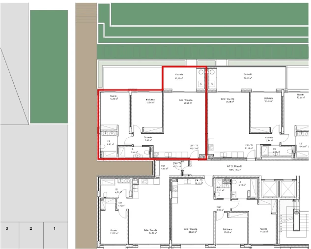 Apartamento T2 para Venda em Portimão Planta 2