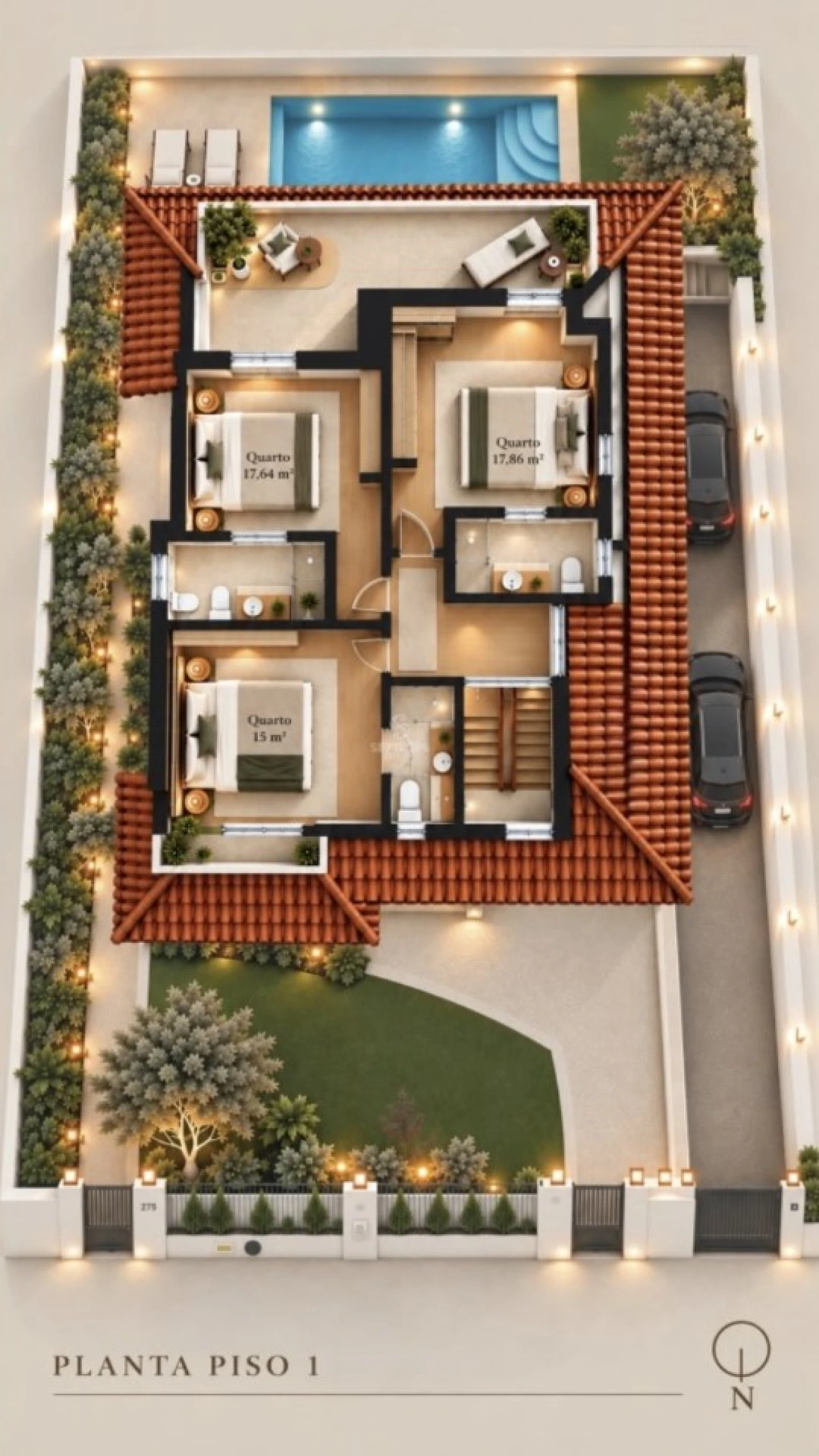 Moradia T4 para Venda em Cascais e Estoril Planta 2