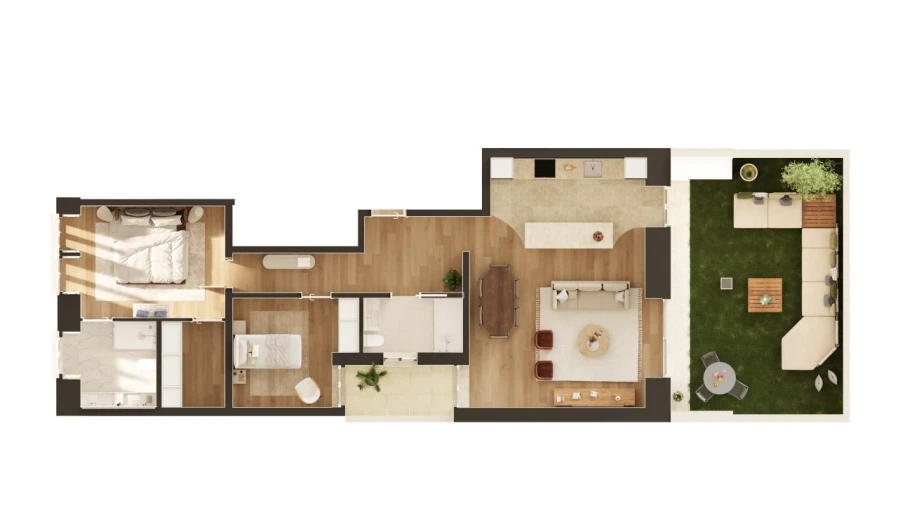 Apartamento T2 para Venda em Avenidas Novas Planta 1