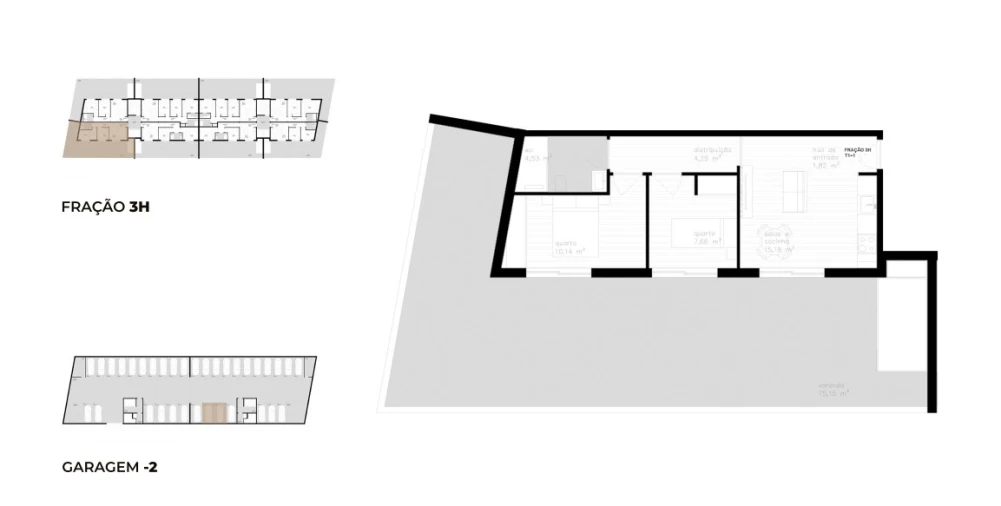 Apartamento T1 para Venda em Vila Nova de Cerveira e Lovelhe Planta 1