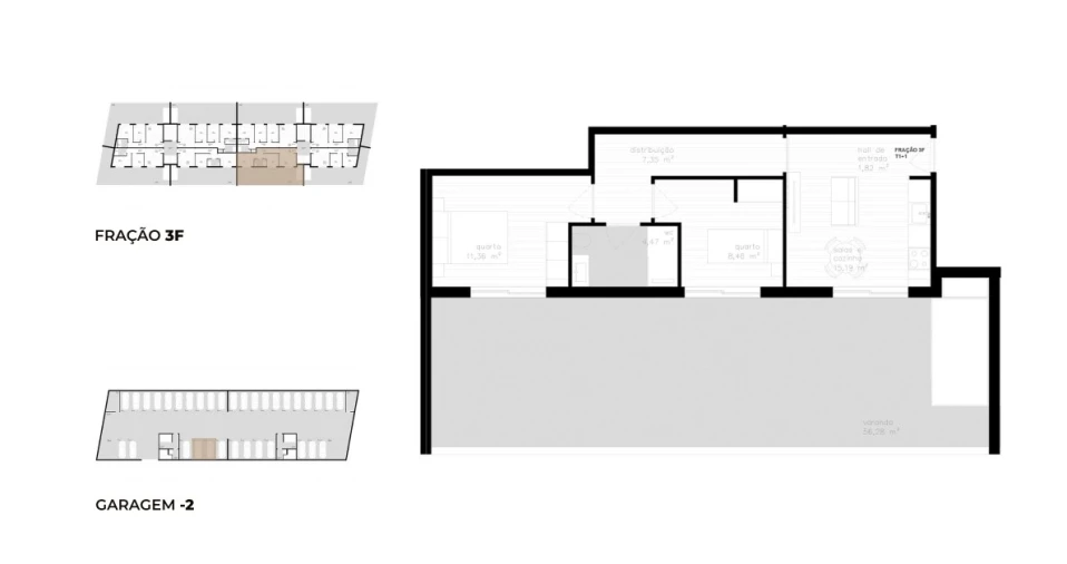 Apartamento T2 para Venda em Vila Nova de Cerveira e Lovelhe Planta 1