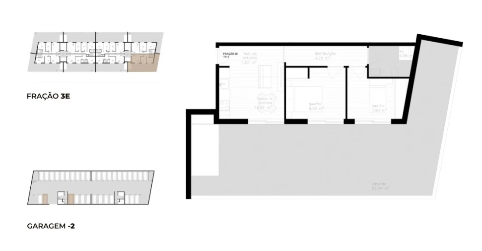 Apartamento T1 para Venda em Vila Nova de Cerveira e Lovelhe Planta 1