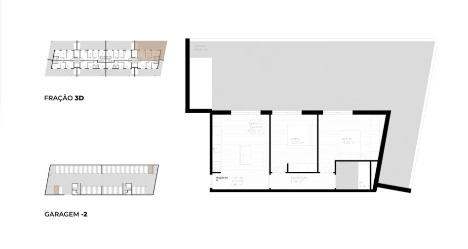 Apartamento T2 para Venda em Vila Nova de Cerveira e Lovelhe Planta 1