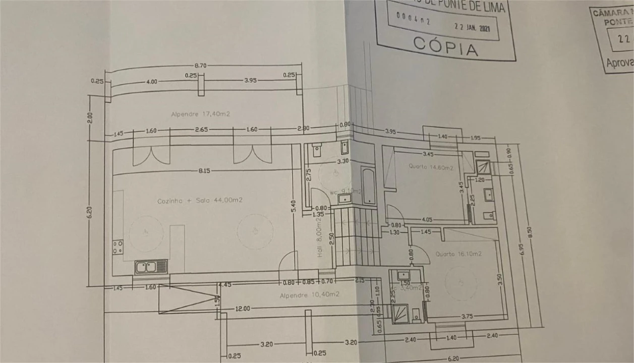 Moradia T4 para Venda em Fornelos e Queijada Planta 8
