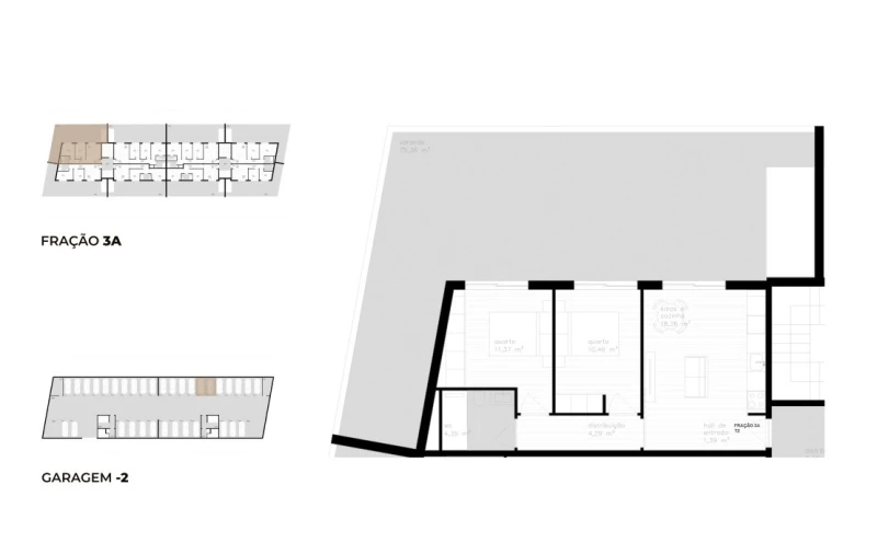 Apartamento T2 para Venda em Vila Nova de Cerveira e Lovelhe Planta 1