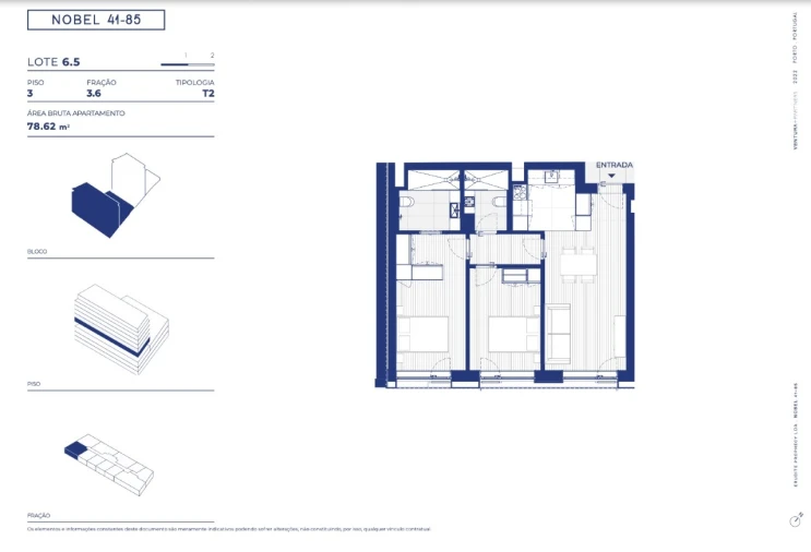 Apartamento T2 para Venda em Campanhã Planta 1
