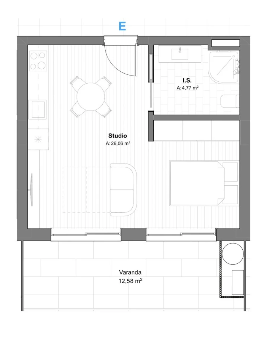 Apartamento para Venda em São Bartolomeu de Messines Planta 1