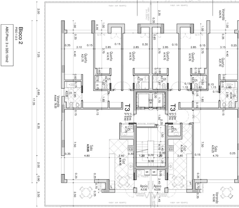 Apartamento T3 para Venda em Montijo e Afonsoeiro Planta 2