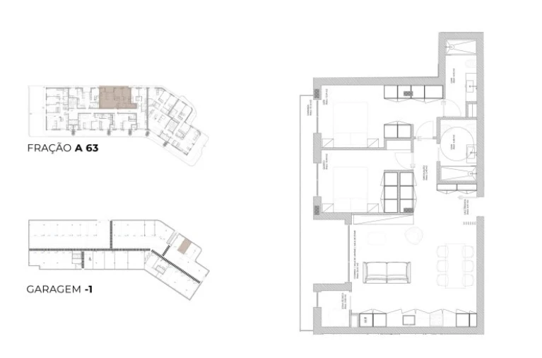 Apartamento T2 para Venda em Oliveira do Douro Planta 1