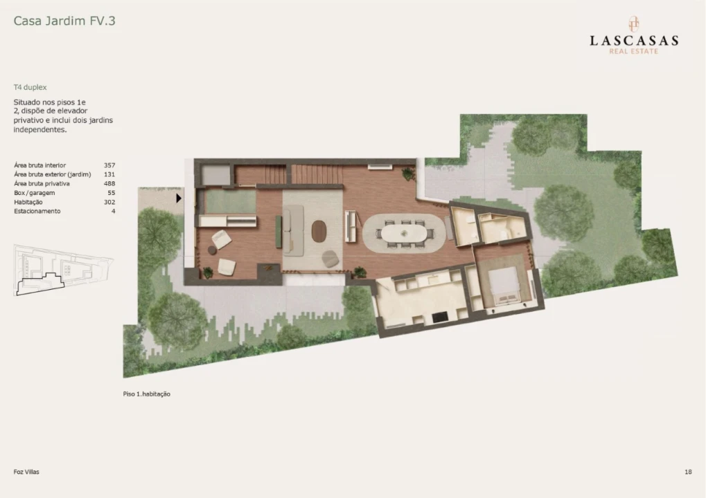 Apartamento T4 para Venda em Aldoar, Foz do Douro e Nevogilde Planta 2