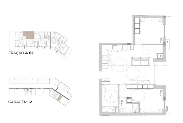 Apartamento T2 para Venda em Oliveira do Douro Planta 1