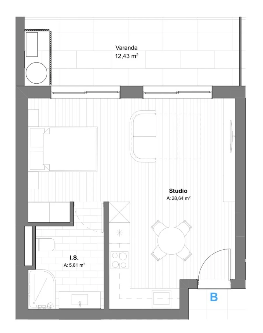 Apartamento para Venda em São Bartolomeu de Messines Planta 1