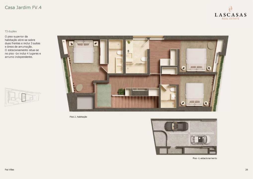 Apartamento T3 para Venda em Aldoar, Foz do Douro e Nevogilde Planta 2