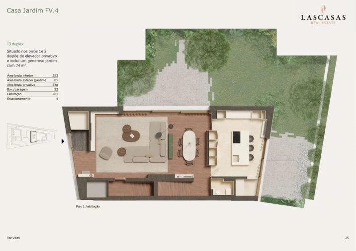 Apartamento T3 para Venda em Aldoar, Foz do Douro e Nevogilde Planta 1