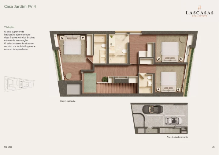 Apartamento T3 para Venda em Aldoar, Foz do Douro e Nevogilde Planta 2