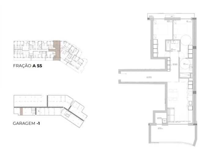 Apartamento T2 para Venda em Oliveira do Douro Planta 1