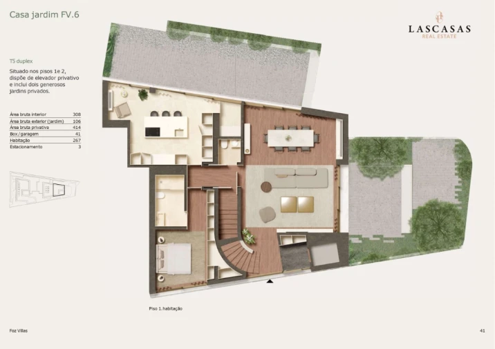 Apartamento T5 para Venda em Aldoar, Foz do Douro e Nevogilde Planta 1