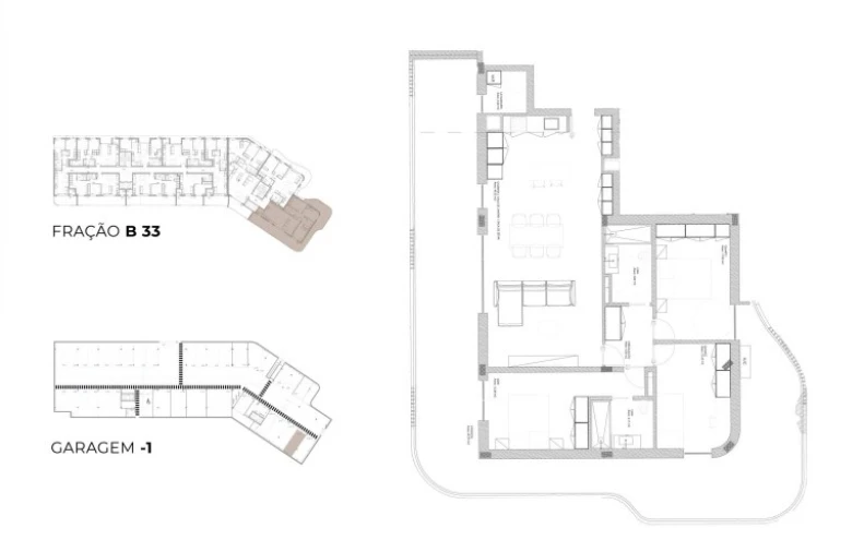 Apartamento T3 para Venda em Oliveira do Douro Planta 1
