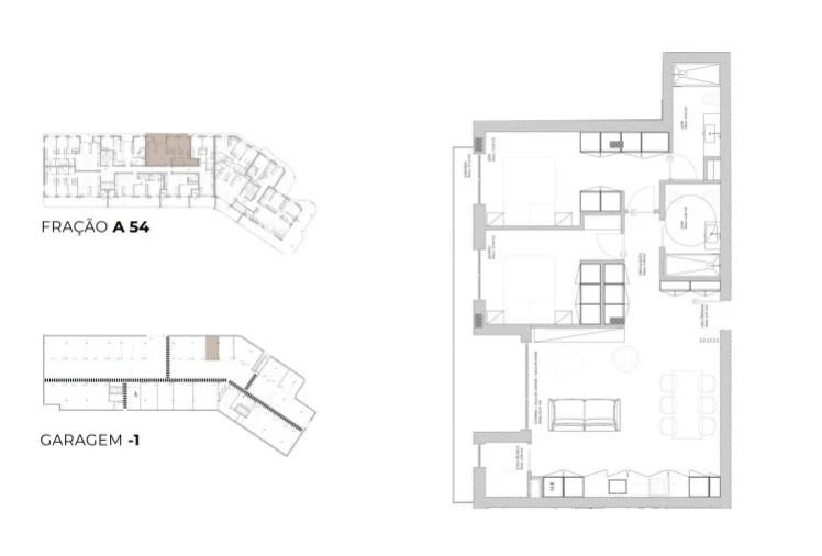 Apartamento T2 para Venda em Oliveira do Douro Planta 1