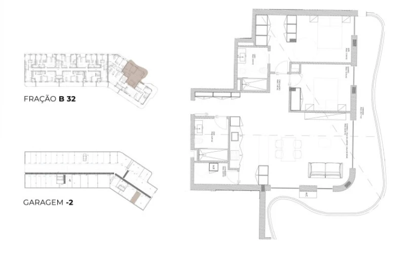 Apartamento T2 para Venda em Oliveira do Douro Planta 1