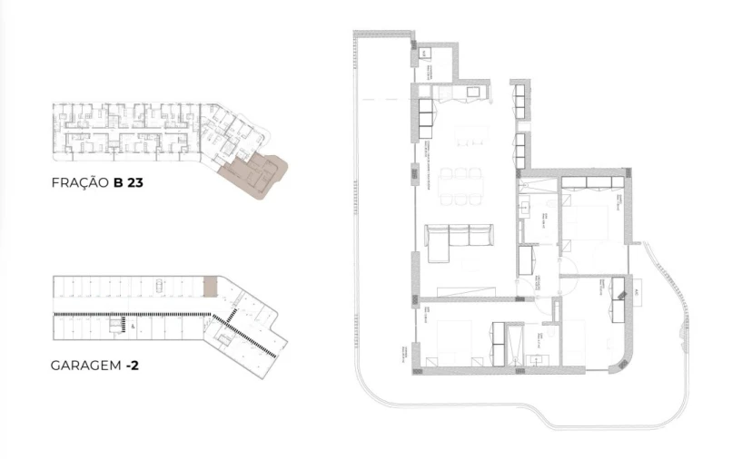 Apartamento T3 para Venda em Oliveira do Douro Planta 1