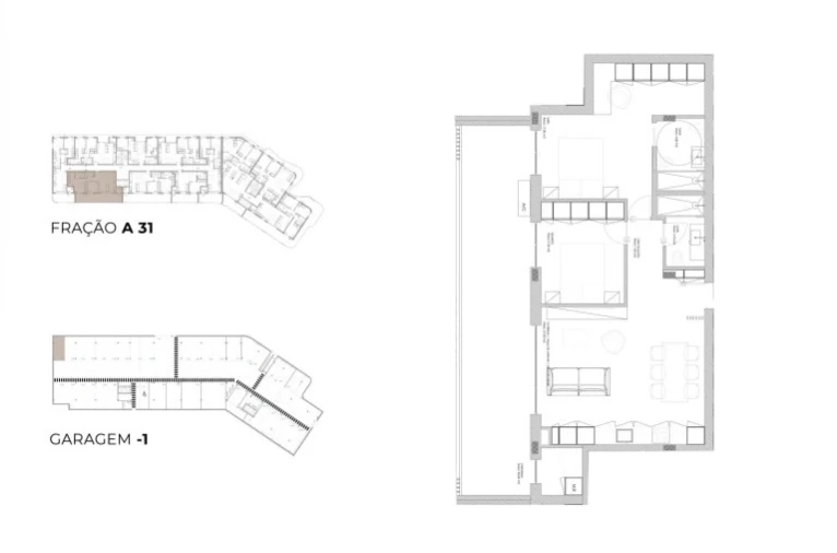 Apartamento T2 para Venda em Oliveira do Douro Planta 1