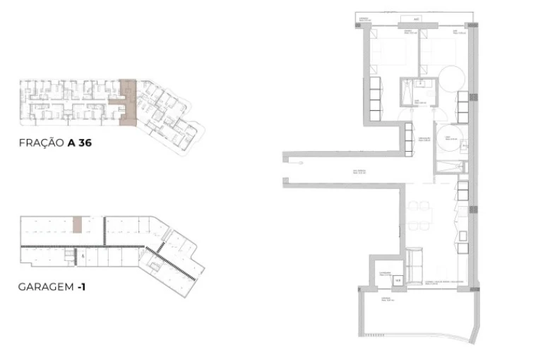 Apartamento T2 para Venda em Oliveira do Douro Planta 1