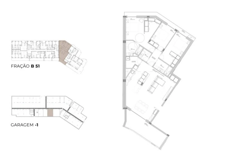 Apartamento T3 para Venda em Oliveira do Douro Planta 1
