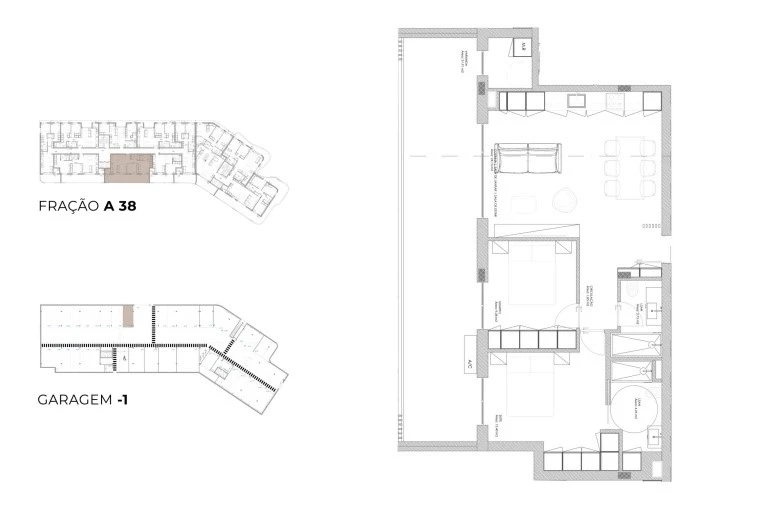 Apartamento T2 para Venda em Oliveira do Douro Planta 1
