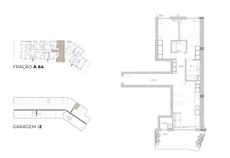 Apartamento T2 para Venda em Oliveira do Douro Planta 1