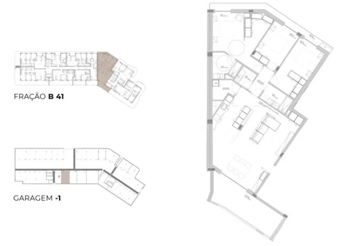 Apartamento T3 para Venda em Oliveira do Douro Planta 1