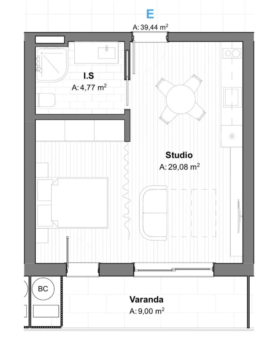 Apartamento para Venda em São Bartolomeu de Messines Planta 1