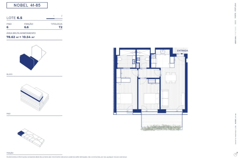 Apartamento T2 para Venda em Campanhã Planta 1