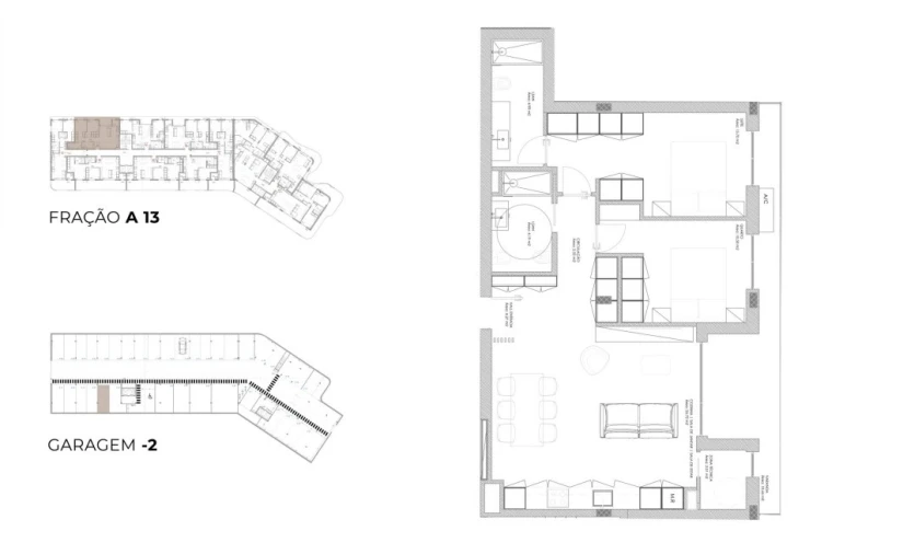 Apartamento T2 para Venda em Oliveira do Douro Planta 1