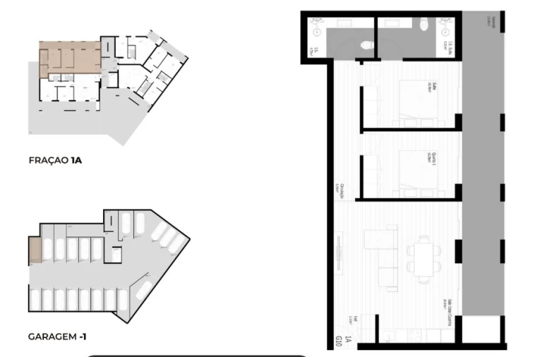 Apartamento T2 para Venda em Pedrouços Planta 1
