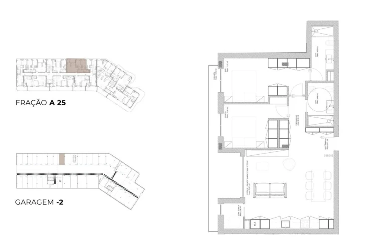 Apartamento T2 para Venda em Oliveira do Douro Planta 1